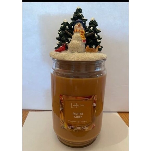 Vintage Snowman Candle Covers Yankee Style Jars Lot of 6 Holiday Gifts Teachers - Picture 1 of 8